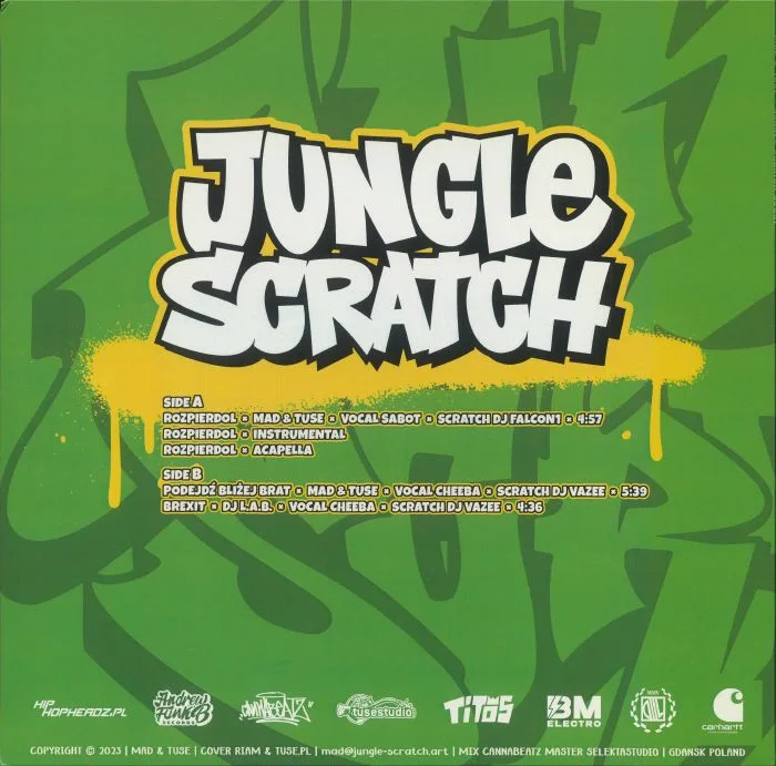 Обратная сторона обложки — MAD & TUSE — Jungle Scratch