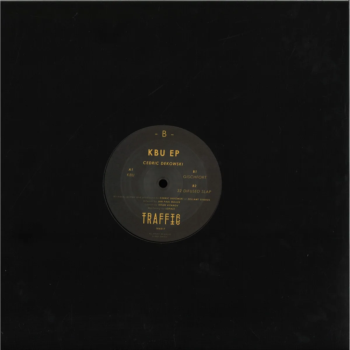 Back cover — Cedric Dekowski — KBU EP
