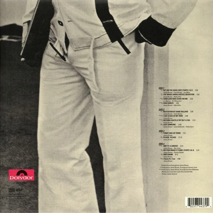 Обратная сторона обложки — James BROWN — Get On The Good Foot (reissue)