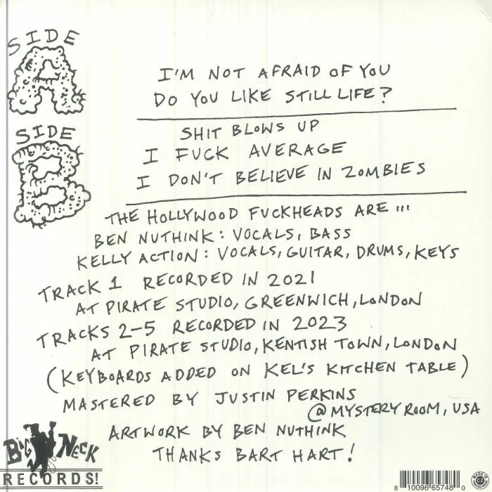 Back cover — HOLLYWOOD FUCKHEADS — Totally Fucked