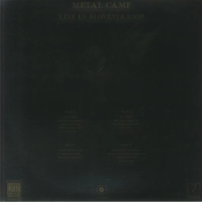 Обратная сторона обложки — ICED EARTH — Metal Camp: Live In Slovenia 2008
