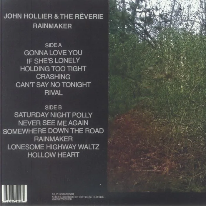 Back cover — John HOLLIER & THE REVERIE — Rainmaker