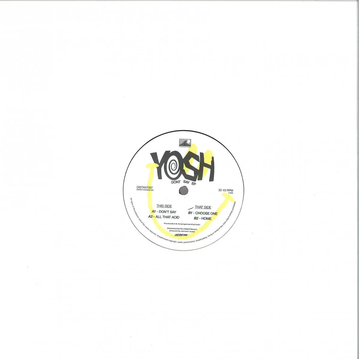 Обратная сторона обложки — Yosh — Don’t Say EP
