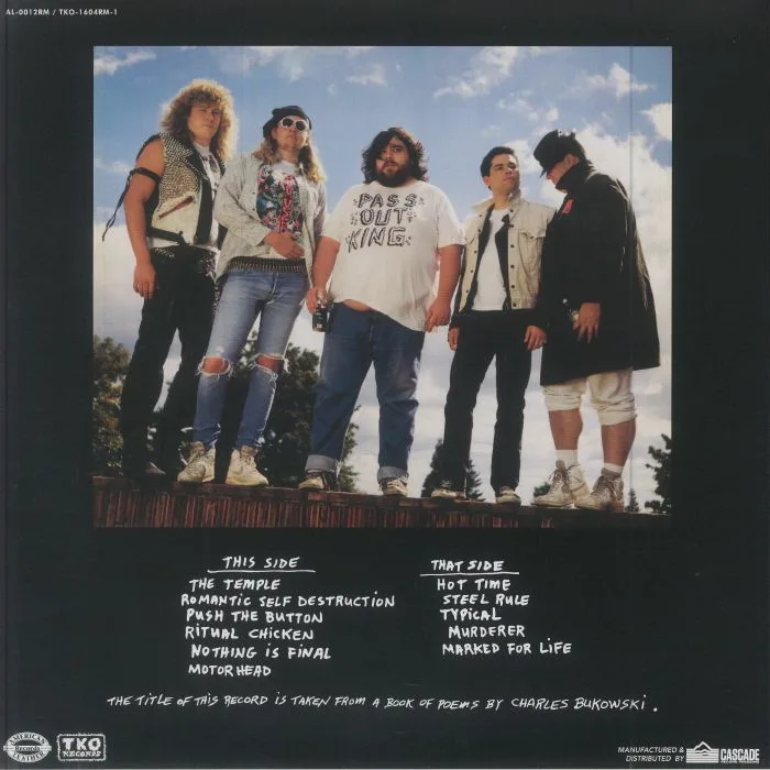 Back cover — POISON IDEA — War All The Time (remastered)