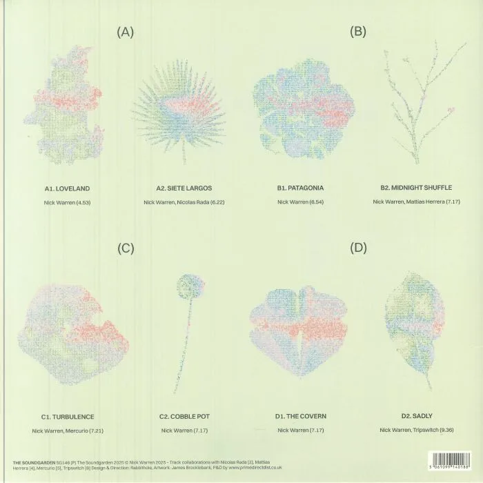 Back cover — Nick Warren — Turbulence LP 2x12"
