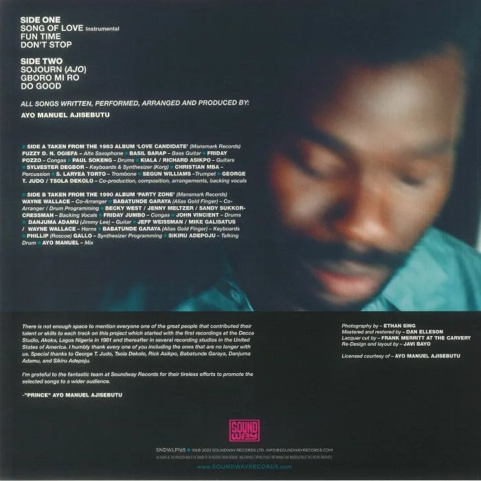 Back cover — AYO MANUEL — 1983-90