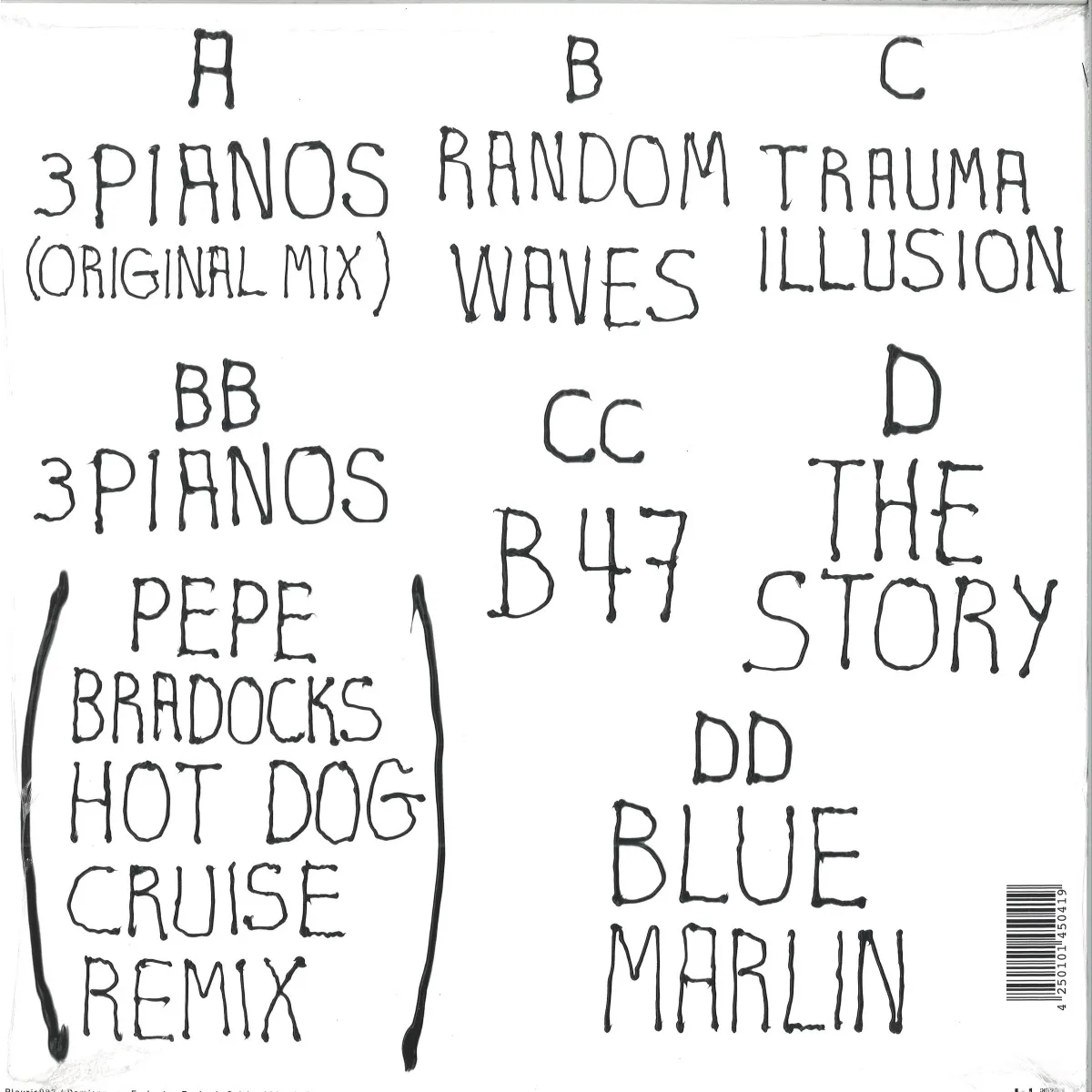 Back cover — Damiano Von Erckert — Euphoric Spirits LP 2x12"
