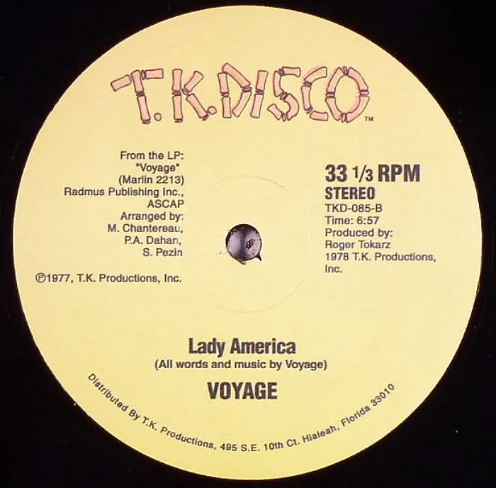 Back cover — VOYAGE — Lady America