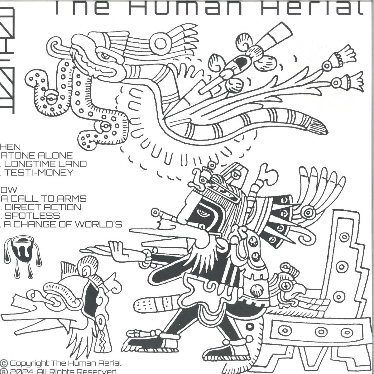 Обратная сторона обложки — The Human Aerial — Antenna LP