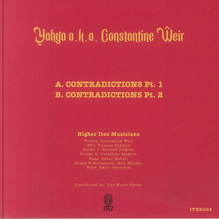 Обратная сторона обложки — YAHYA aka CONSTANTINE WEIR — Contradictions Pt 1 & 2