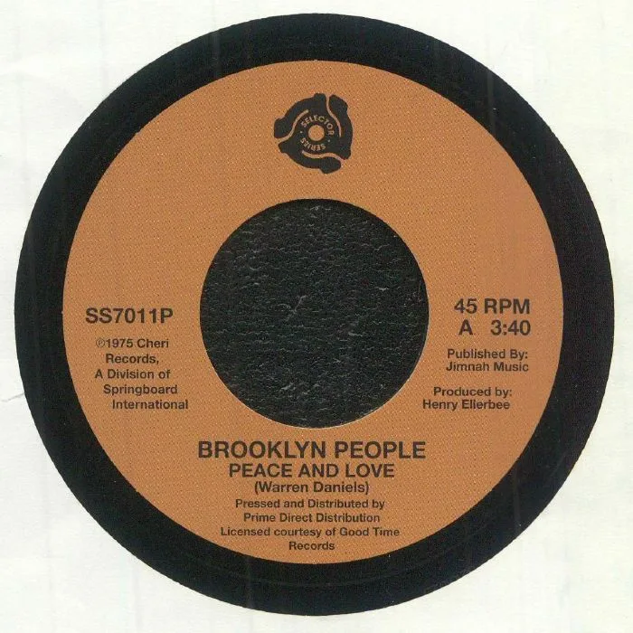 Front cover — BROOKLYN PEOPLE — Peace & Love (Record Store Day RSD 2025)