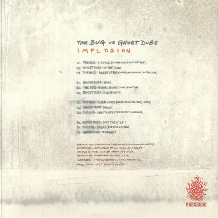 Back cover — The BUG vs GHOST DUBS — Implosion