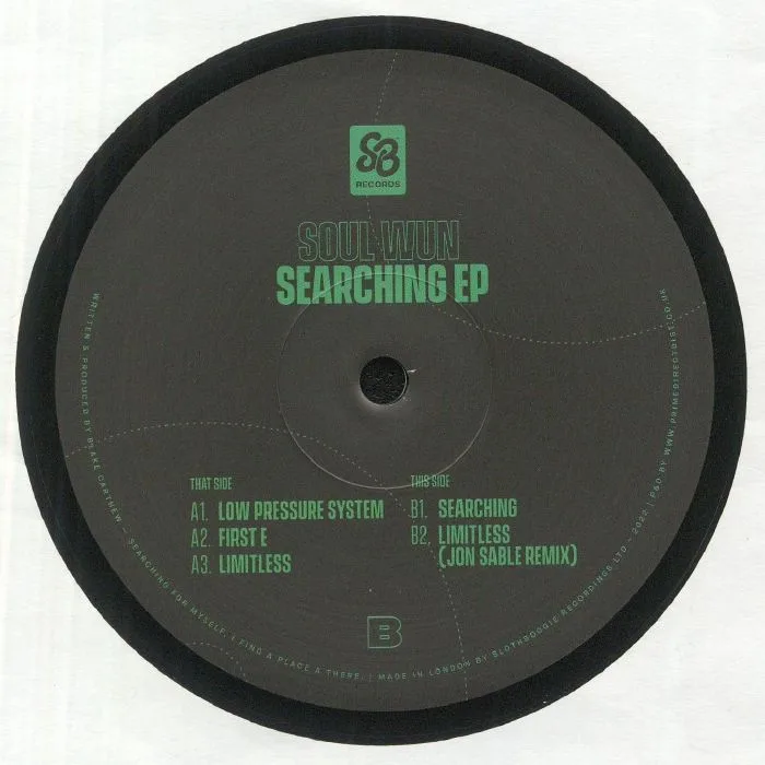 Обратная сторона обложки — Soul Wun — Searching EP