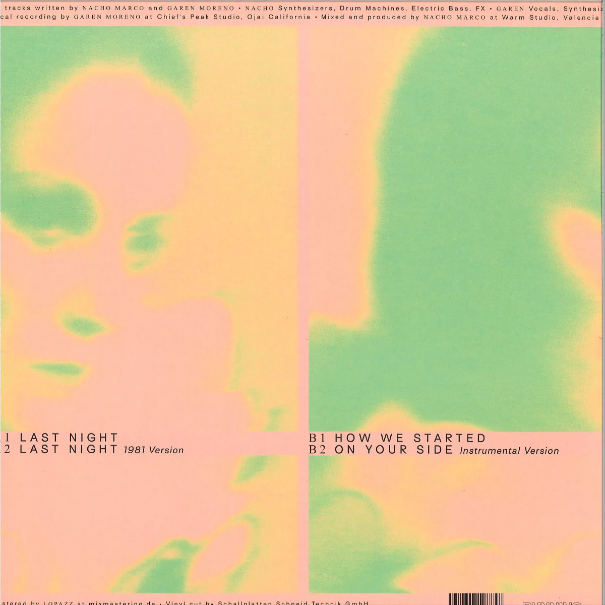 Back cover — Jet Hammer — Last Night EP