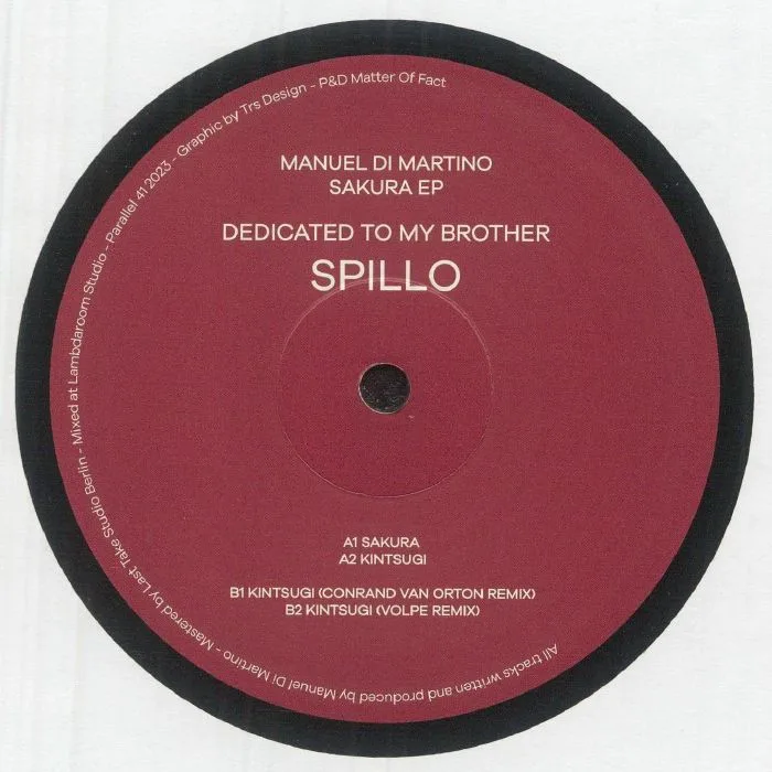 Back cover — Manuel DI MARTINO / CONRAD VAN ORTON / VOLPE — Sakura EP