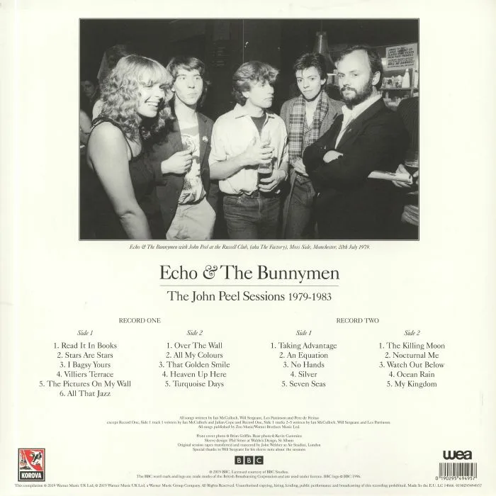 Back cover — ECHO & THE BUNNYMEN — The John Peel Sessions 1979-1983