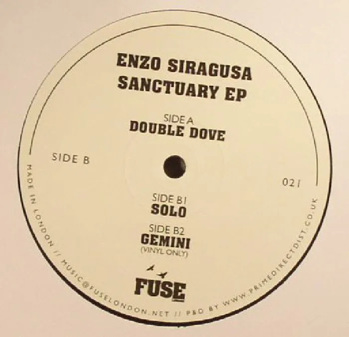 Обратная сторона обложки — Enzo Siragusa — Sanctuary Ep