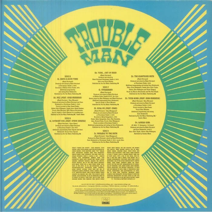 Back cover — TROUBLEMAN — Time Out Of Mind (Record Store Day RSD 2026)