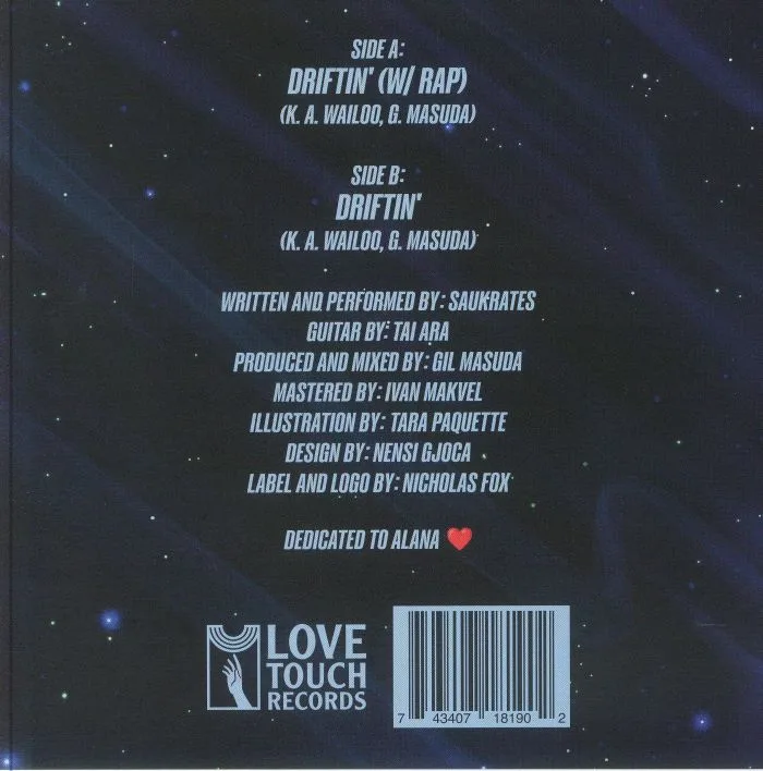 Back cover — SAUKRATES — Driftin'