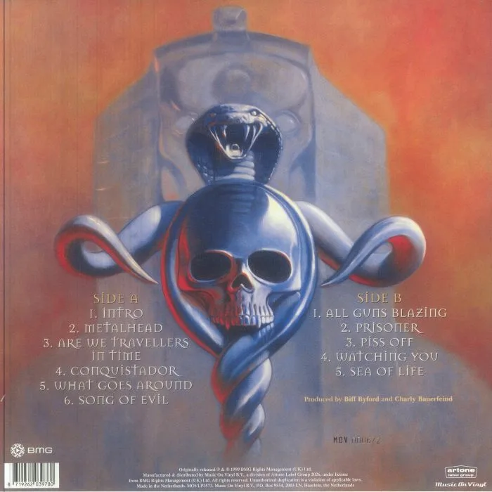 Back cover — SAXON — Metalhead (reissue)
