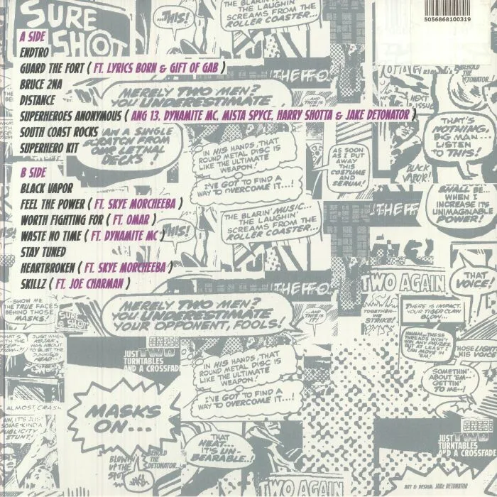 Обратная сторона обложки — CHALI 2NA / KRAFTY KUTS — Adventures Of A Reluctant Superhero (reissue)