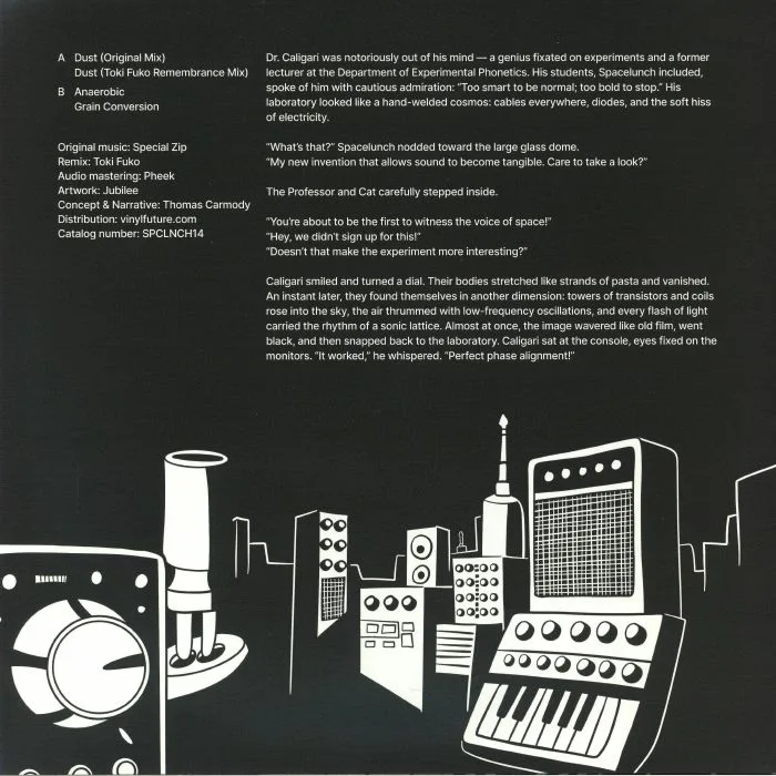 Back cover — SPECIAL ZIP — Dr Caligari's Experiment (feat Toki Fuko mix)
