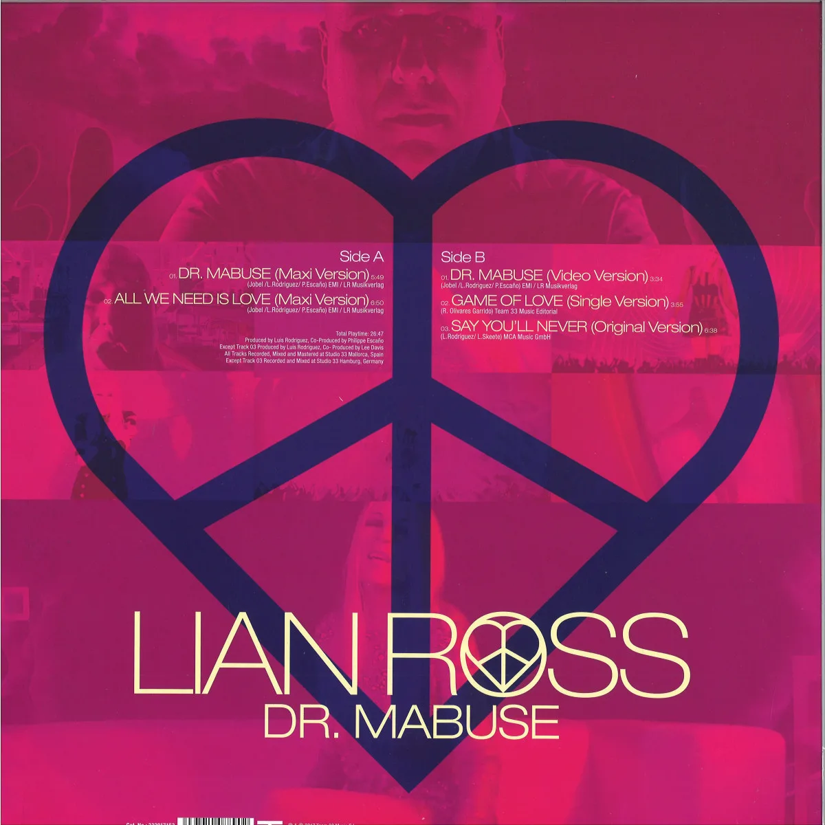 Back cover — Lian Ross — Dr. Mabuse LP