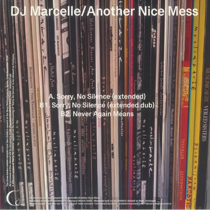 Back cover — DJ MARCELLE / ANOTHER NICE MESS — Sorry No Silence