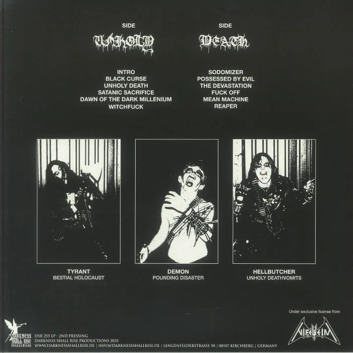 Обратная сторона обложки — NIFELHEIM — Unholy Death