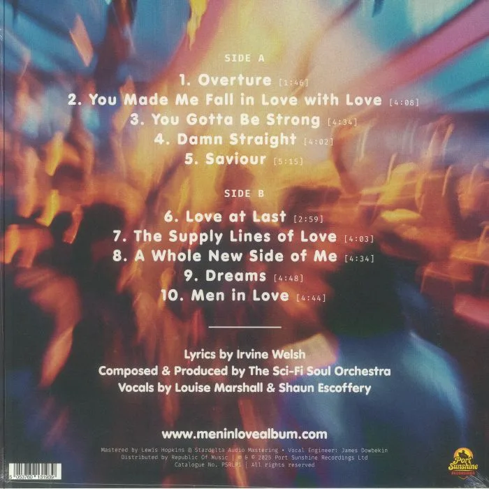 Back cover — Irvine WELSH / THE SCI FI SOUL ORCHESTRA — Men In Love