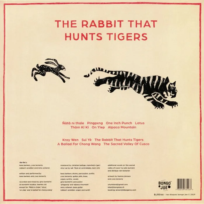 Обратная сторона обложки — YIN YIN — The Rabbit That Hunts Tigers