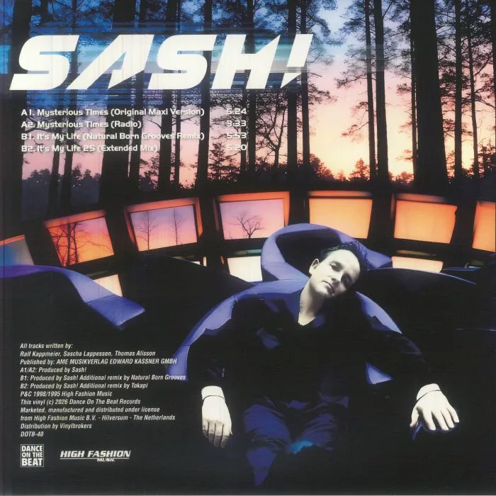Обратная сторона обложки — SASH! — Mysterious Times
