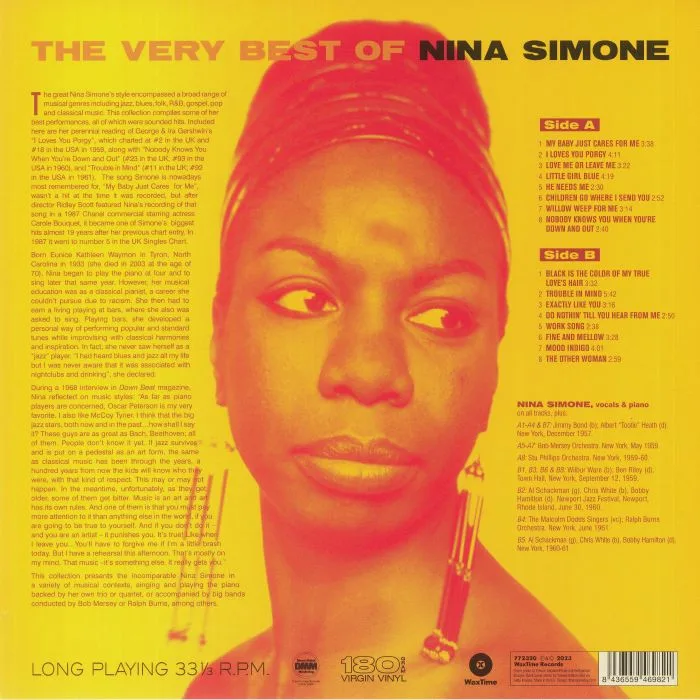 Обратная сторона обложки — Nina SIMONE — The Very Best Of Nina Simone (reissue)