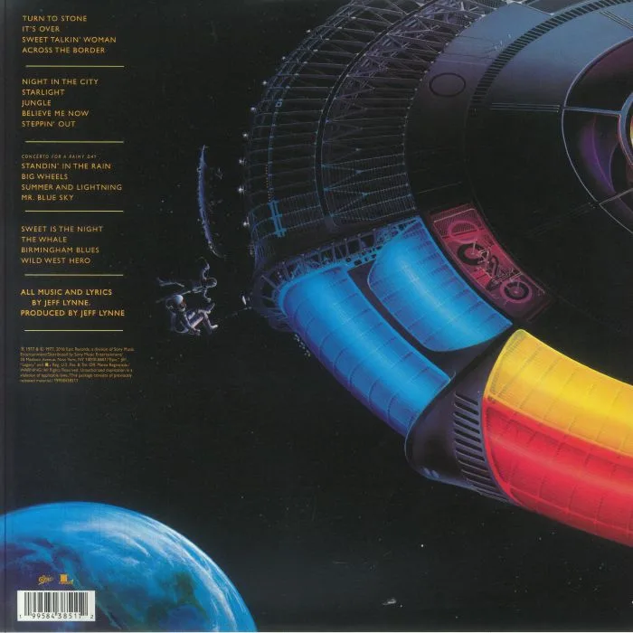 Back cover — ELECTRIC LIGHT ORCHESTRA — Out Of The Blue