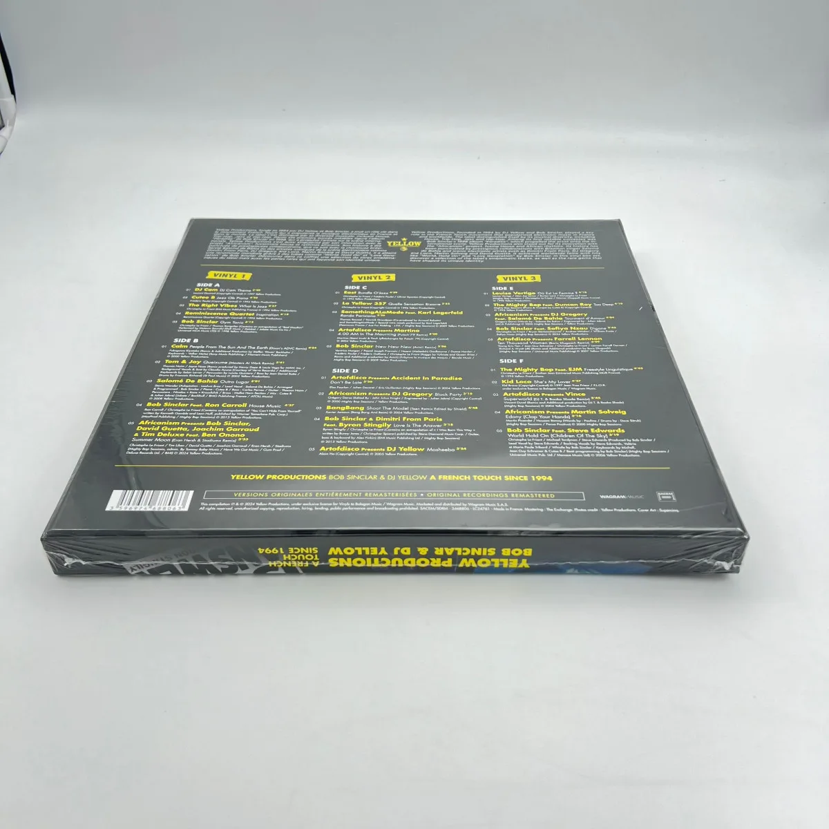 Обратная сторона обложки — Various — YELLOW PRODUCTIONS :BOB SINCLAR & DJ YELLOW (A FRENCH LP 3x12"