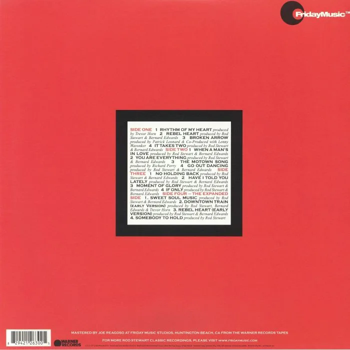 Back cover — Rod STEWART — Vagabond Heart (Expanded Edition)