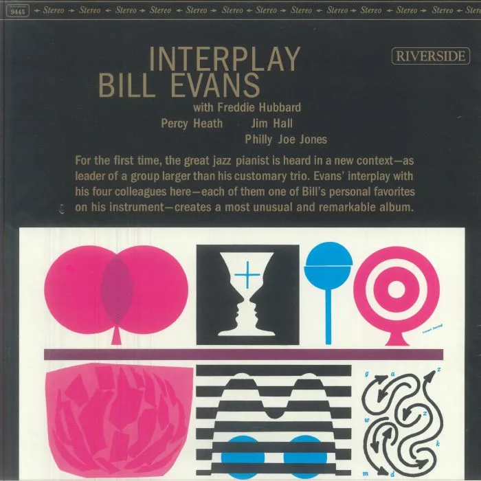 Лицевая сторона обложки — BILL EVANS TRIO — Interplay (remastered)