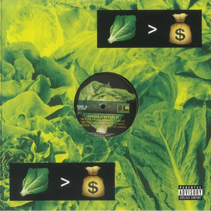 Лицевая сторона обложки — LETTUCE feat STYLES P — Better Than Money