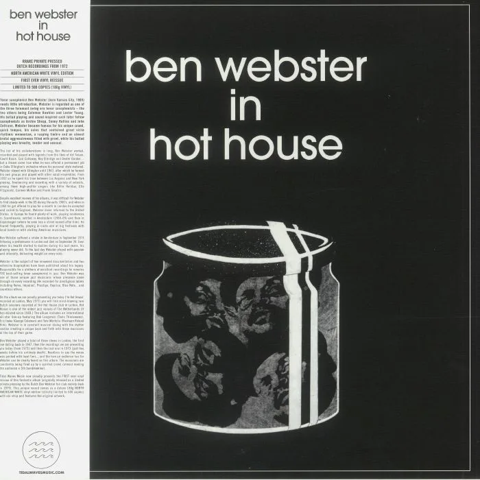 Ben WEBSTER — In Hot House (reissue)