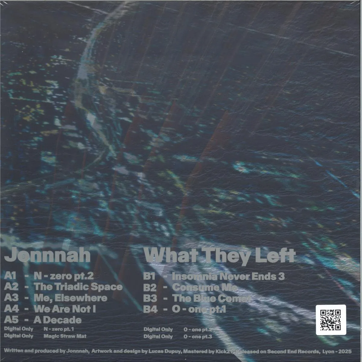 Back cover — Jonnnah — What They Left