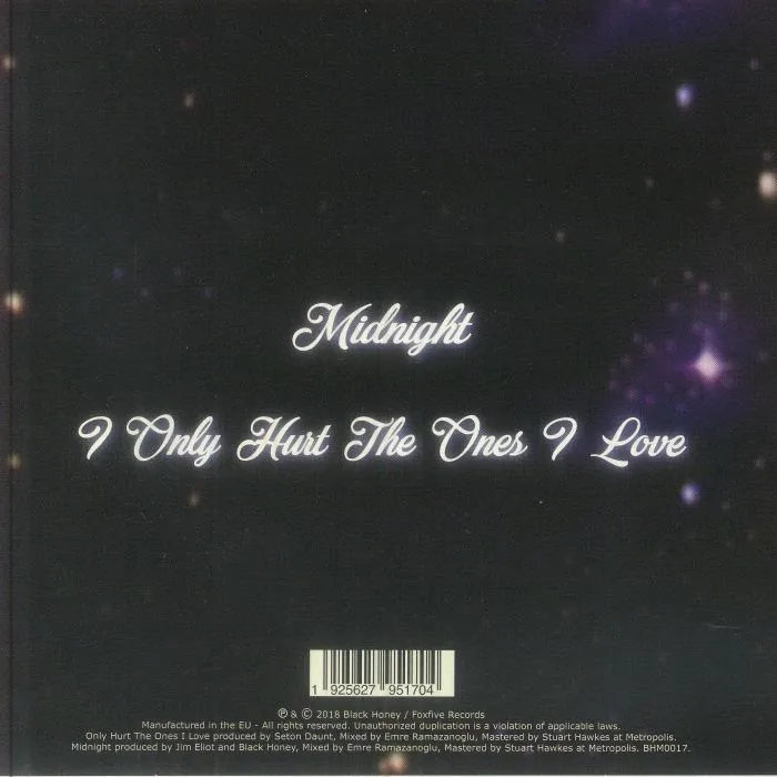 Back cover — BLACK HONEY — Midnight
