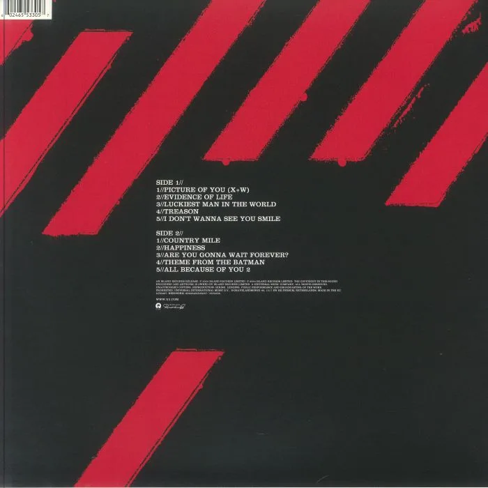 Back cover — U2 — How To Re Assemble An Atomic Bomb (Record Store Day Black Friday RSD 2024)