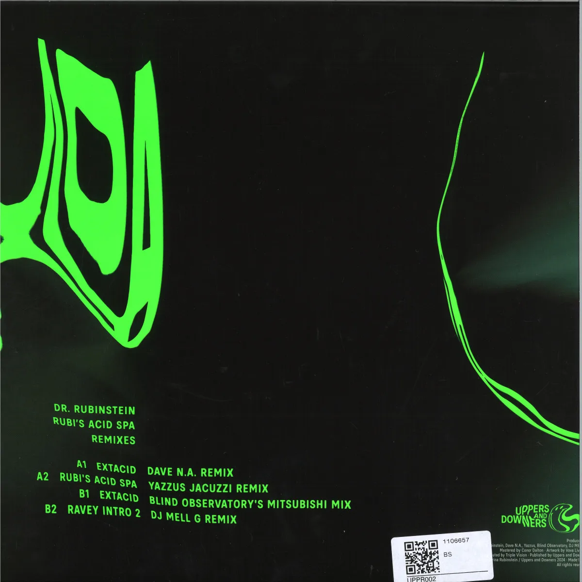 Back cover — Dr. Rubinstein — Rubi's Acid Spa Remixes