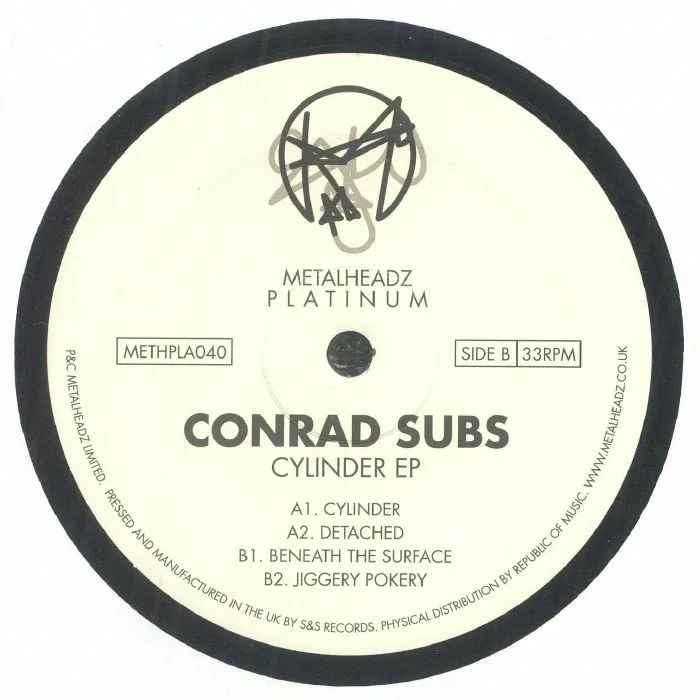 Обратная сторона обложки — CONRAD SUBS — Cylinder EP