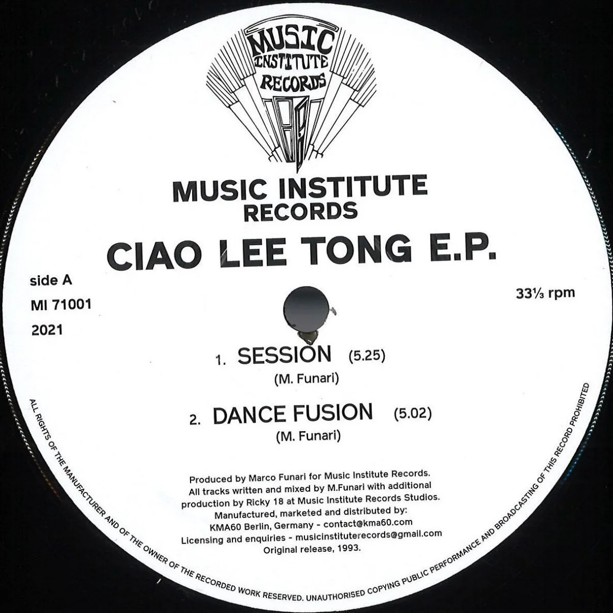 Front cover — Ciao Lee Tong — Ciao Lee Tong EP