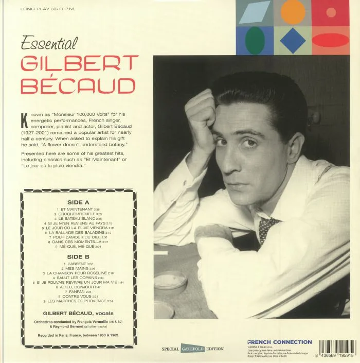 Обратная сторона обложки — Gilbert BECAUD — Essential