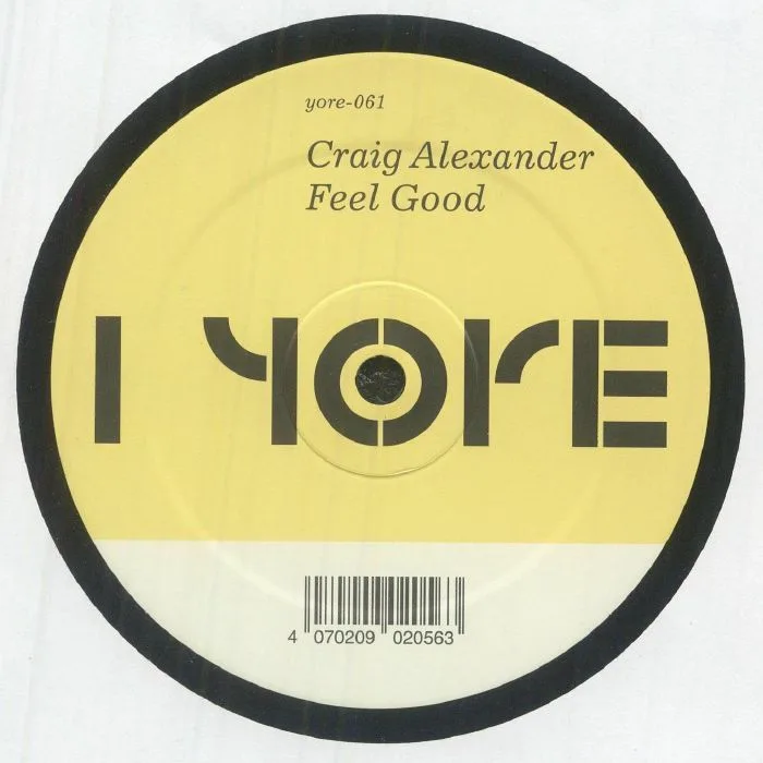 Лицевая сторона обложки — Craig ALEXANDER — Feel Good EP