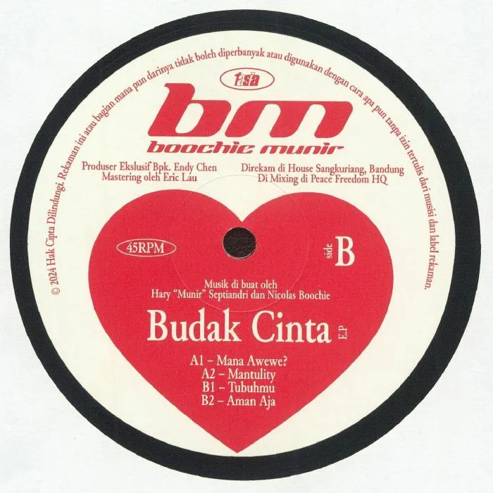 Back cover — BOOCHIE / MUNIR — Budak Cinta EP