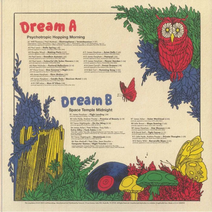 Обратная сторона обложки — VARIOUS — Jazz Dispensary Presents: Dream A Dream With Studio G: Cratedigger's Archive (1970-2009)