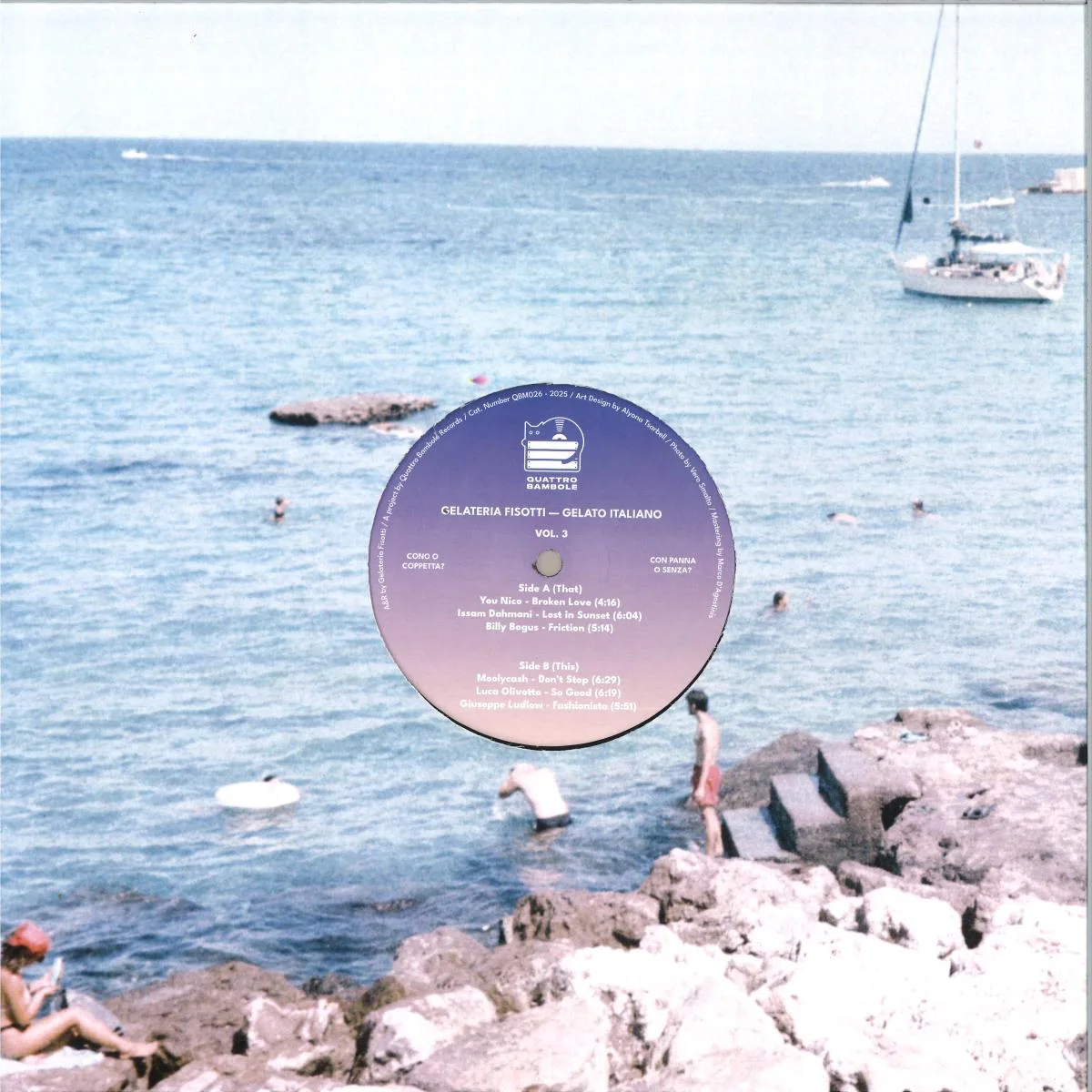 Back cover — Various — Gelato Italiano Vol. 3 EP